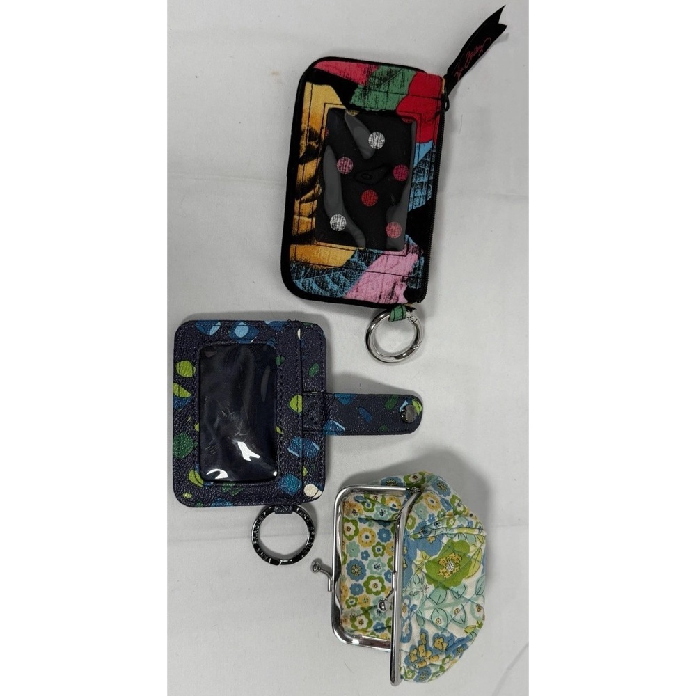 Lot of 3 Vera‎ Bradle  Change Purse & Card Holder